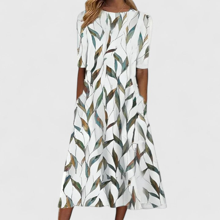 Sarah | Effortless Floral Midi Dress
