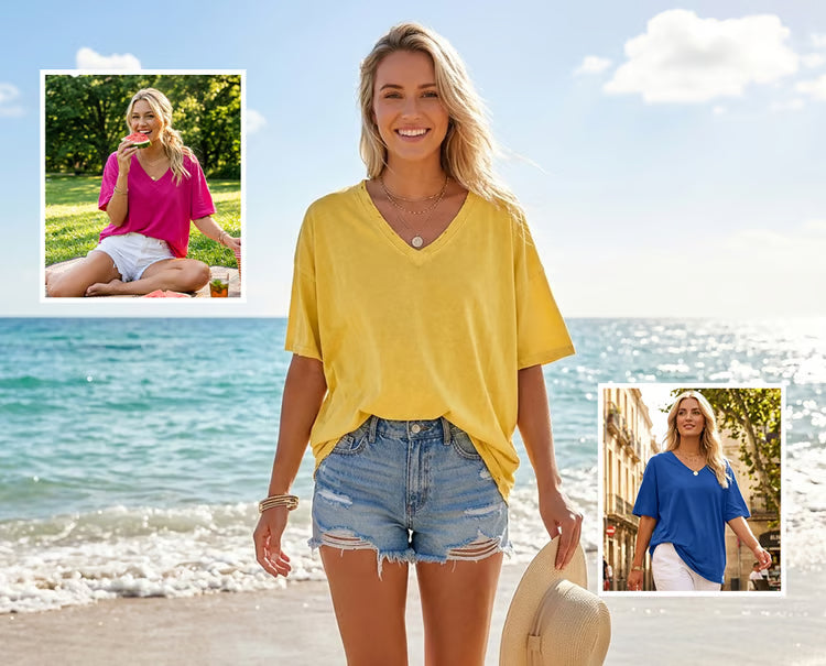 Cora Cotton V-Neck